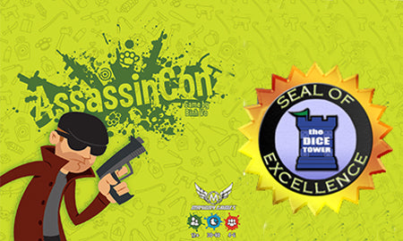VIDEO: AssassinCon Game Review by Tom Vasel (HOLY "SEAL OF EXCELLENCE" AWARD!!!)