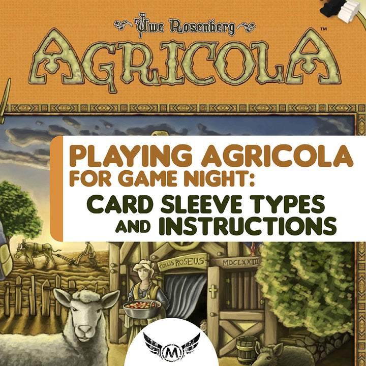 Playing Agricola for Game Night: Card Sleeve Types & Instructions