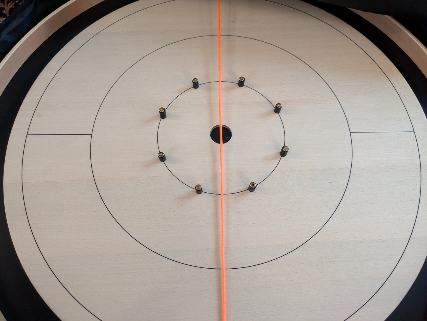 IMPERFECT/RETURNED: Beech ELITE Edition Crokinole Board (2025) Black Ditch + Bag IN STOCK!  #0106