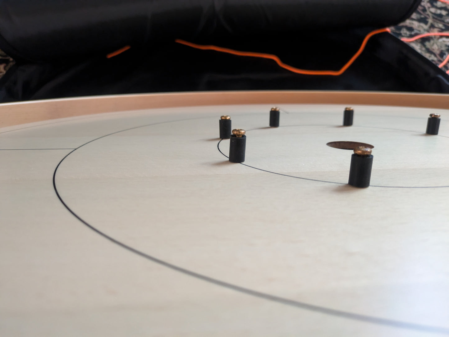 IMPERFECT/RETURNED: Beech ELITE Edition Crokinole Board (2025) Black Ditch + Bag IN STOCK!  #0106