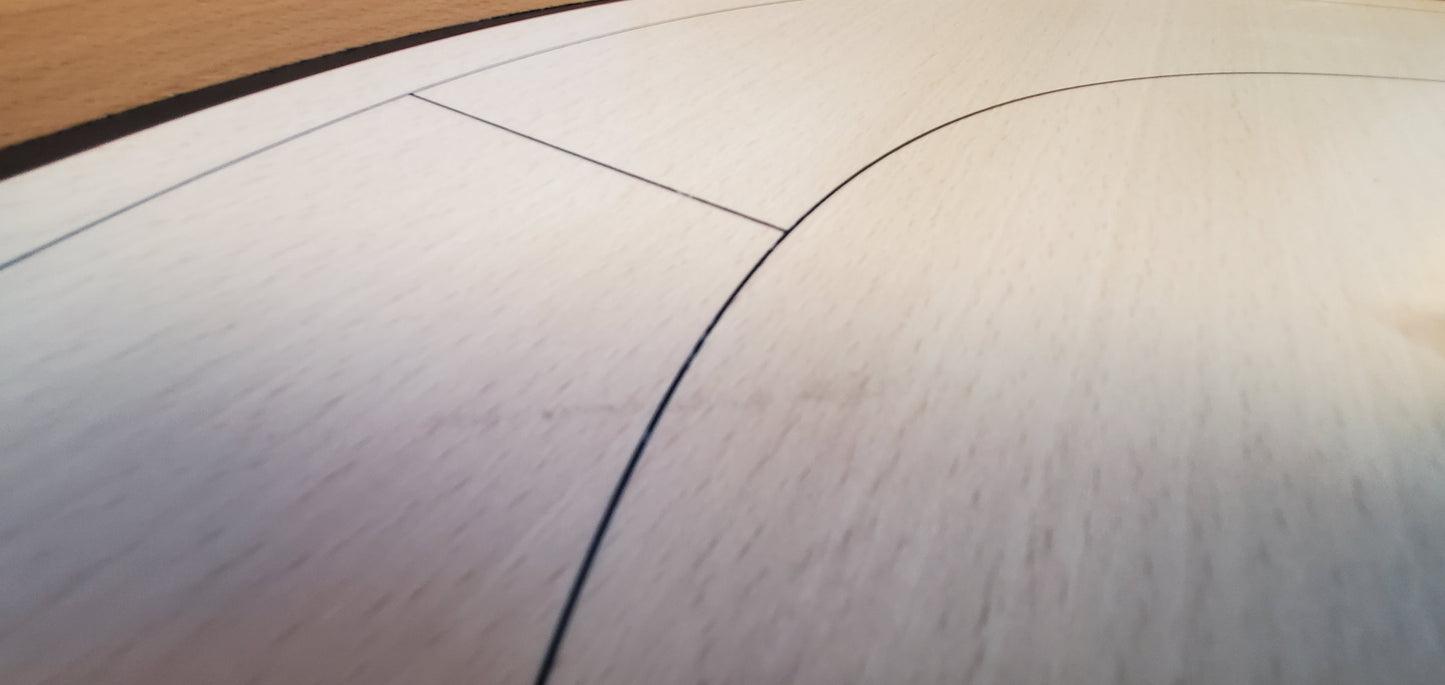 IMPERFECT/RETURNED: Beech ELITE Edition Crokinole Board (2025) Black Ditch + Bag IN STOCK!  #0024