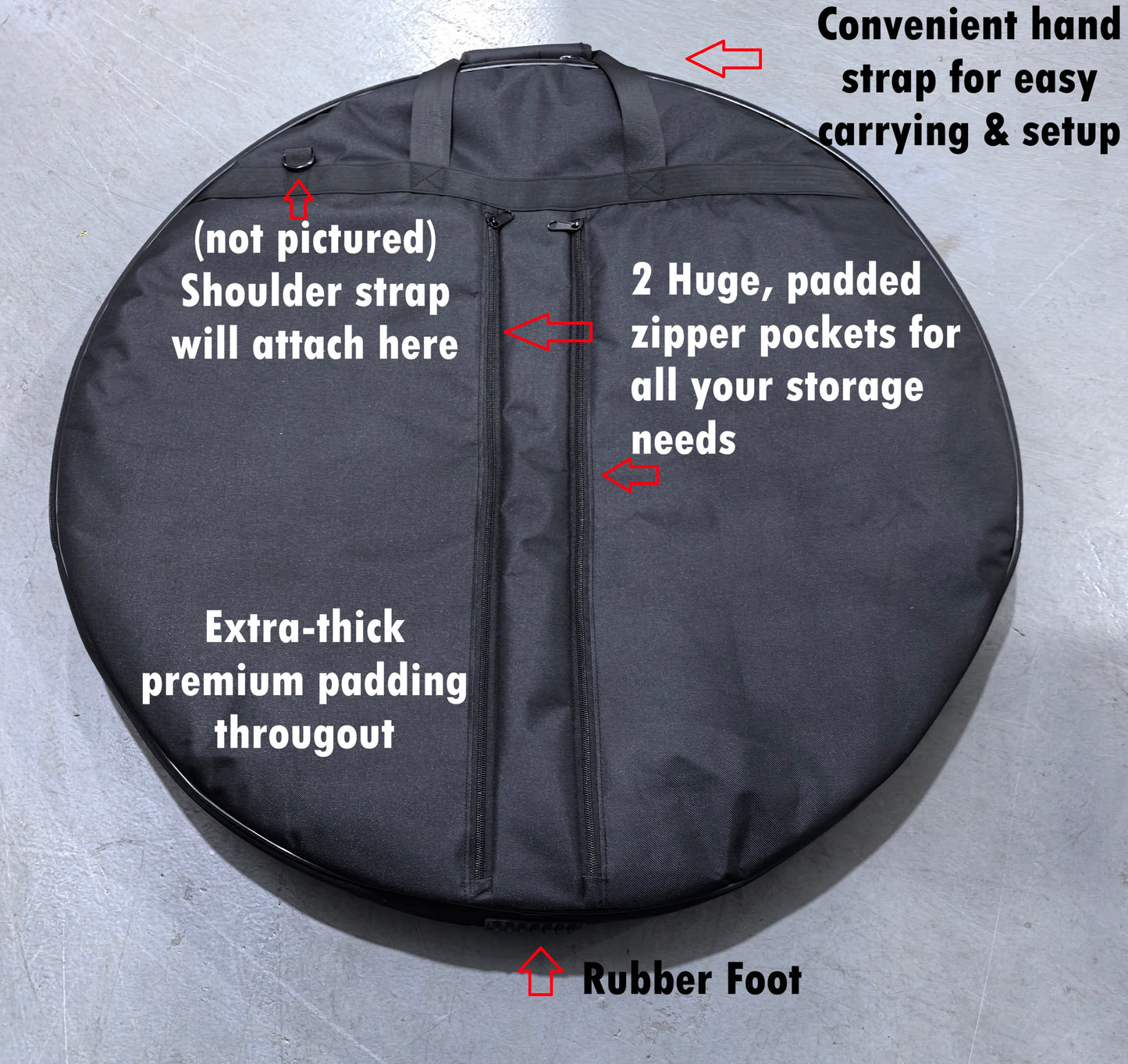 ELITE Crokinole Carrying Case (Black) 2026  PREORDER for May 2026