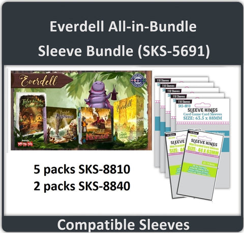 "Everdell All-in" Compatible Sleeve Bundle (8840 X 2 + 8810 X 5)