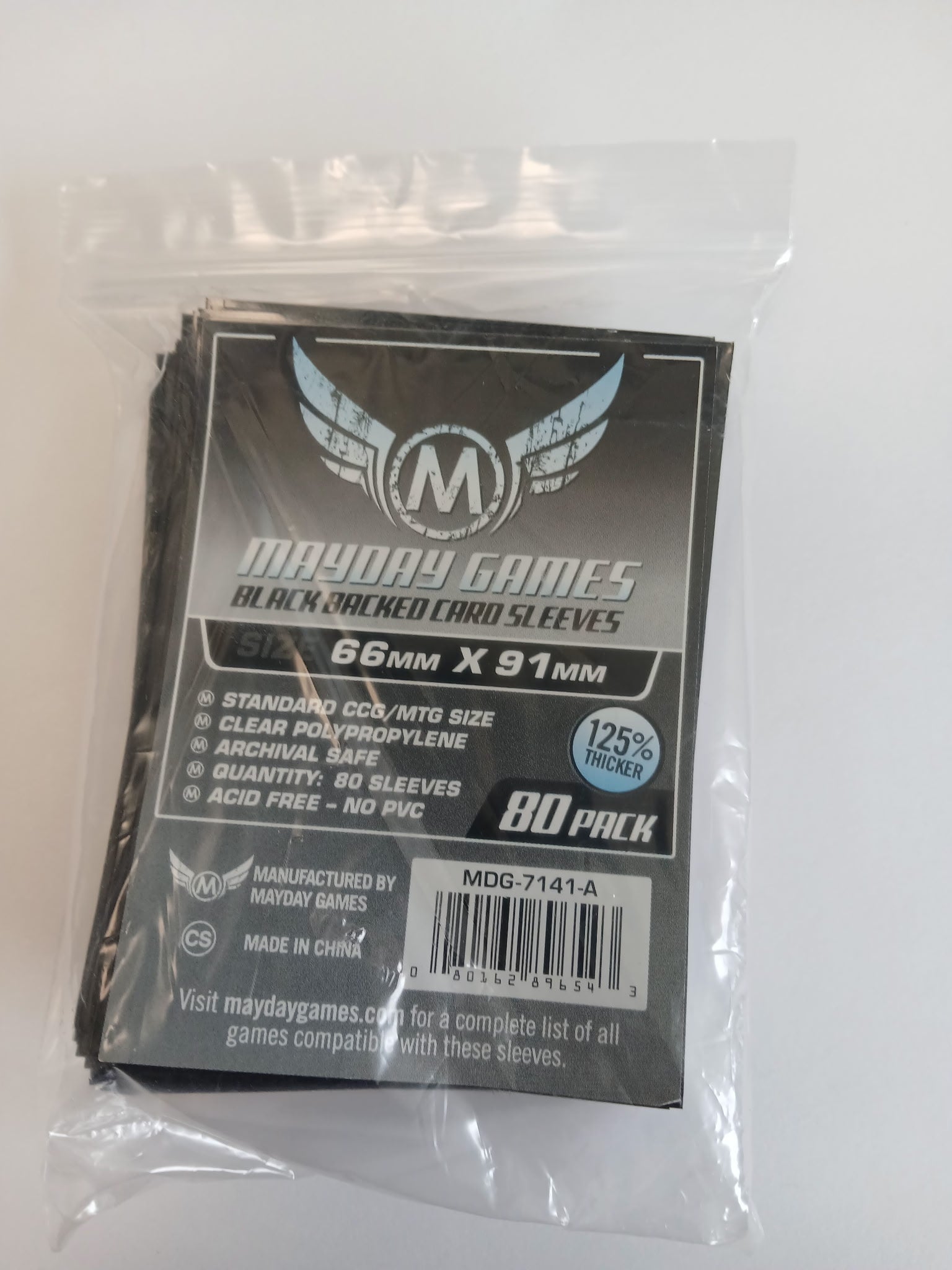 MTG/CCG Card Sleeves (63.5x88mm) PREMIUM COLOR BACKED! 80/Pack