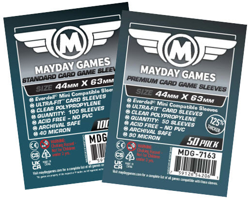 All Card Sleeves by Size Mayday Games All Card Sleeves by Size Mayday Games
