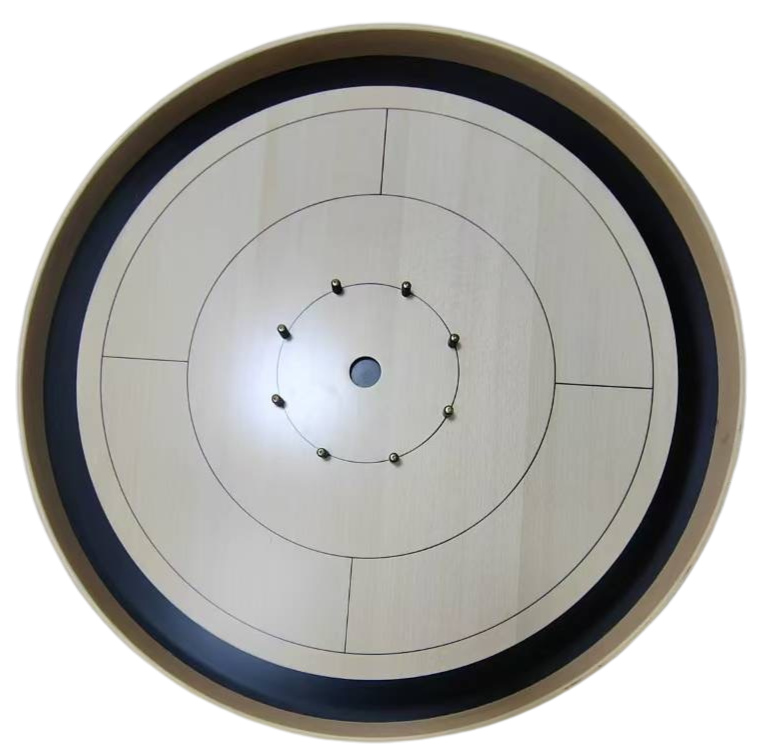 Beech ELITE Edition Crokinole Board Black Ditch
