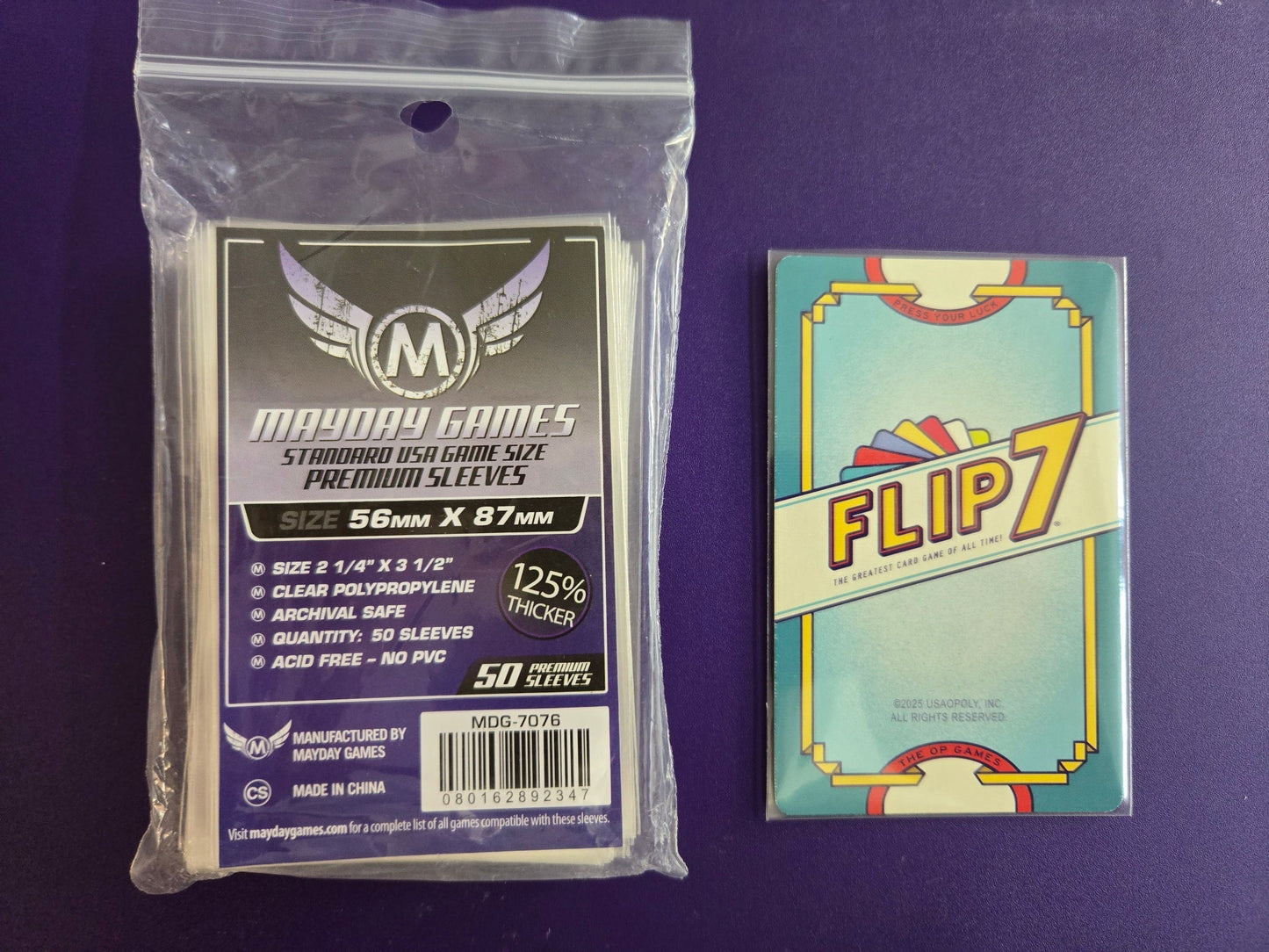 "Flip 7" Compatible Card Sleeve Bundle