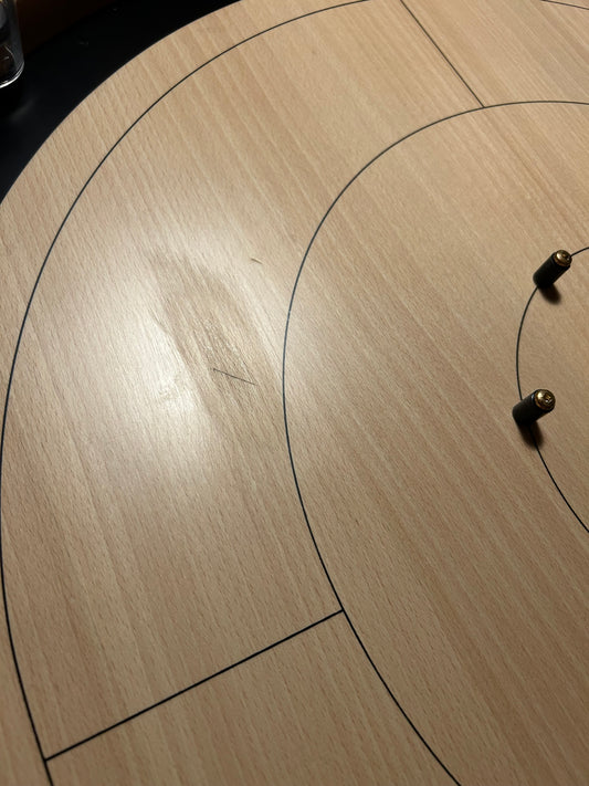 IMPERFECT/RETURNED: Beech ELITE Edition Crokinole Board (2024) Black Ditch + Bag IN STOCK!  A-0218