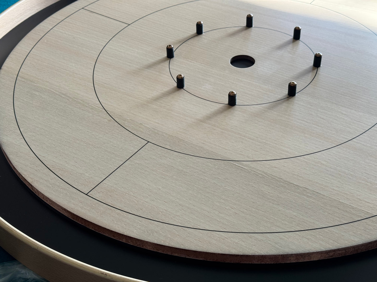 IMPERFECT/RETURNED: Beech ELITE Edition Crokinole Board (2025) Black Ditch + Bag IN STOCK!  #0068