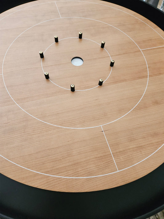 IMPERFECT/RETURNED: Elite Cherry Crokinole Board - MDG-8346-4