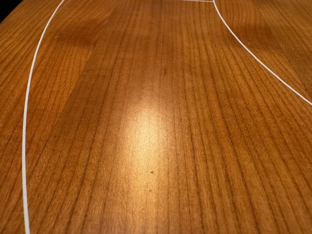 IMPERFECT/RETURNED: Elite Cherry Crokinole Board + Elite Black Carrying Case - MDG-8346-A-17