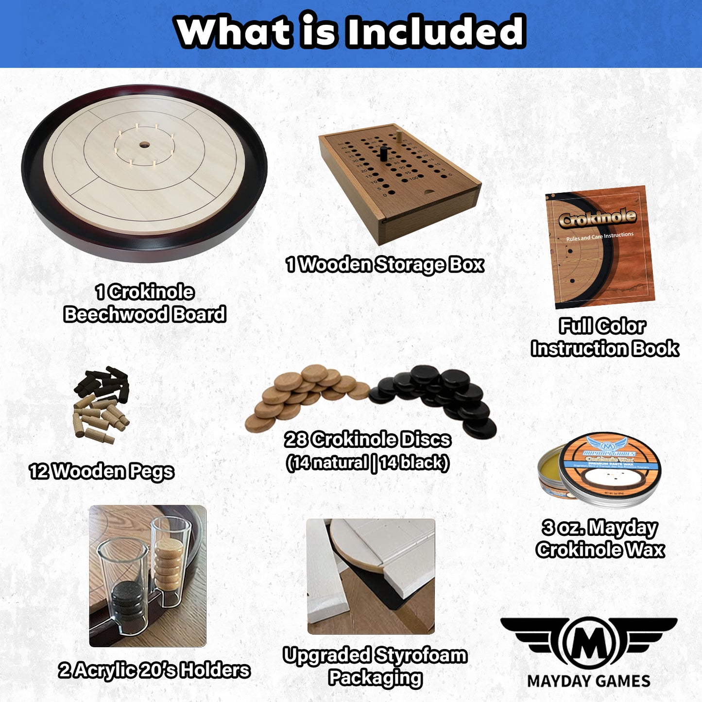 Beech Tournament Edition Crokinole Board