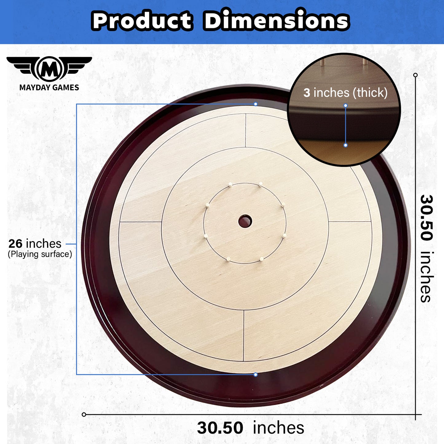 Beech Tournament Edition Crokinole Board