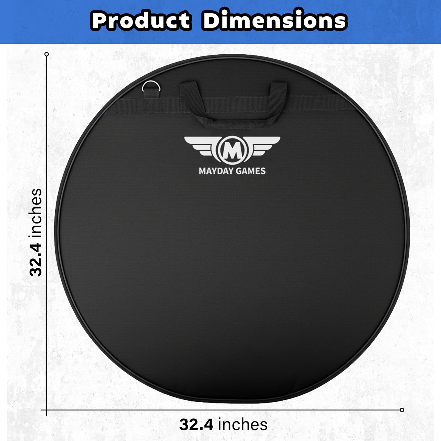 Beech Tournament Edition Crokinole Board + Black Carrying Case