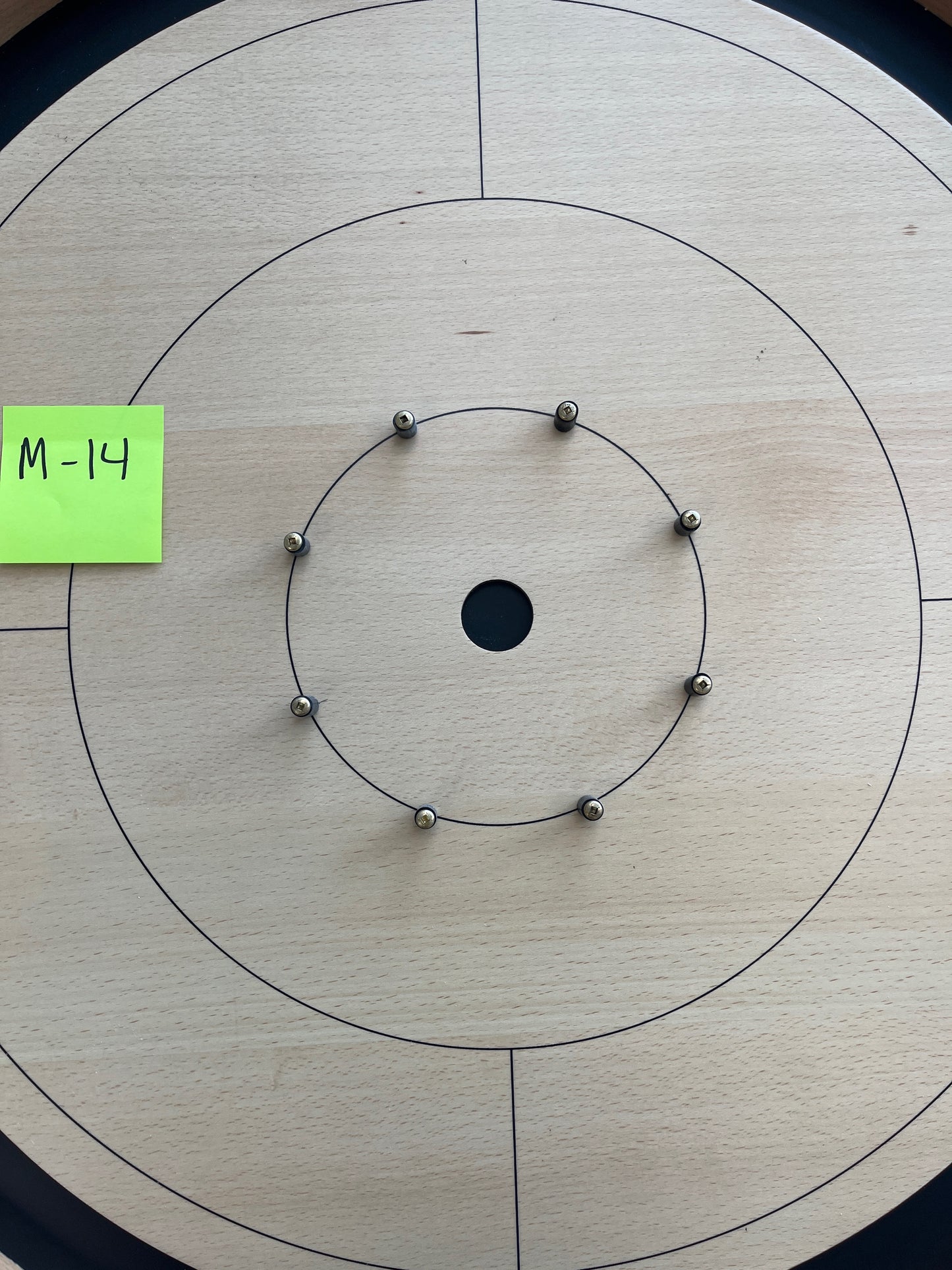 IMPERFECT/RETURNED: Beech ELITE Edition Crokinole Board (2025) Black Ditch MDG-8323-M14