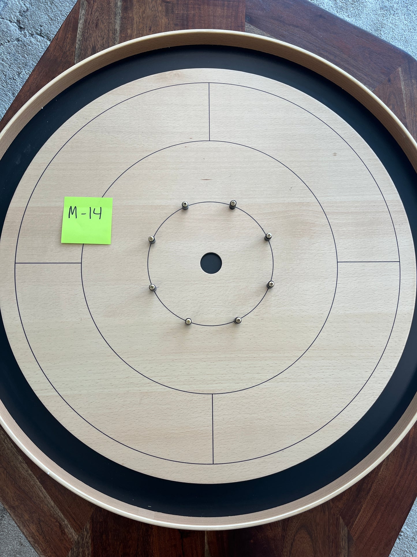 IMPERFECT/RETURNED: Beech ELITE Edition Crokinole Board (2025) Black Ditch MDG-8323-M14