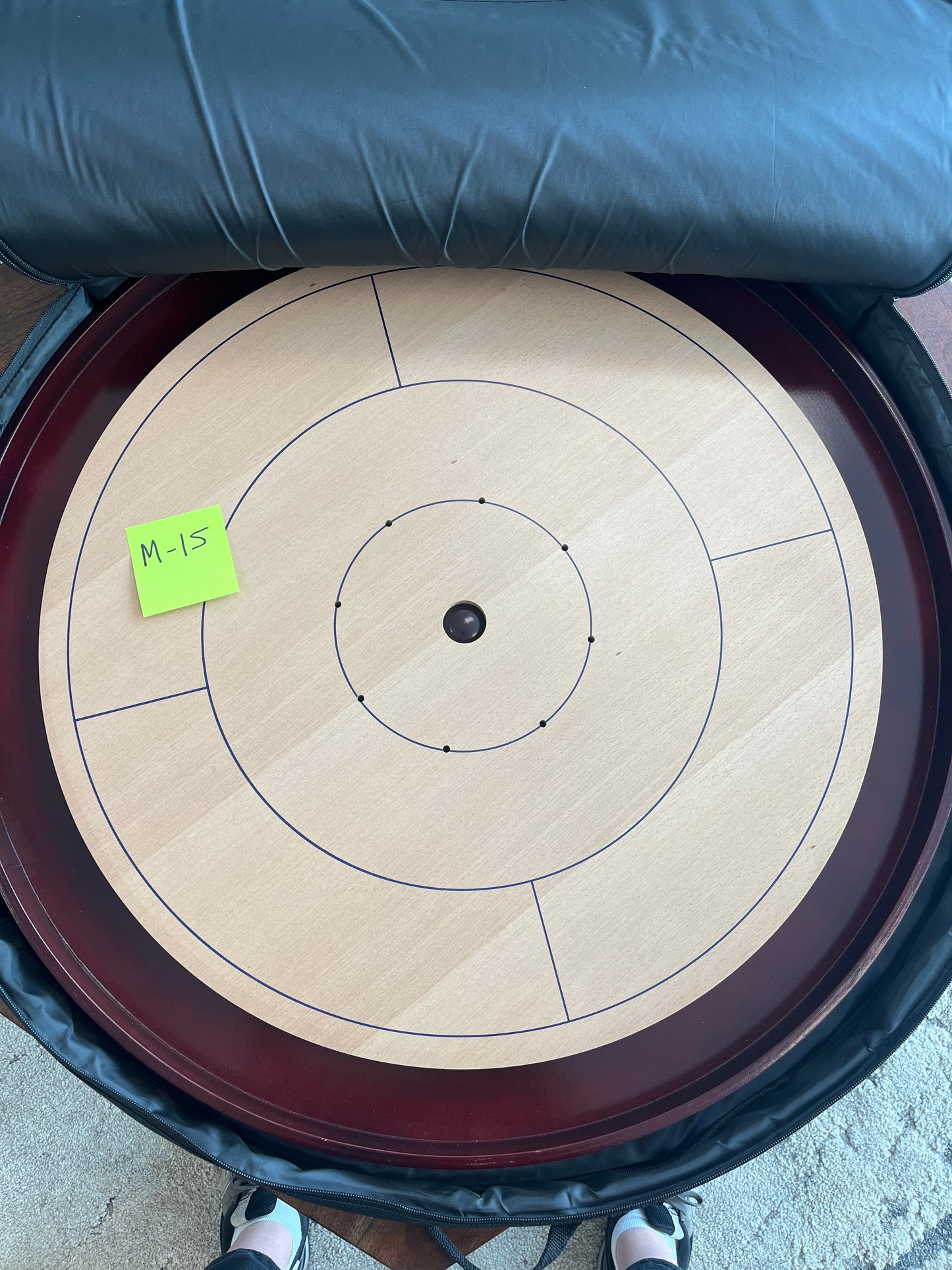 Imperfect/Returned Beech Tournament Edition Crokinole Board + Black Bag 2024 MDG-8315-A-M15