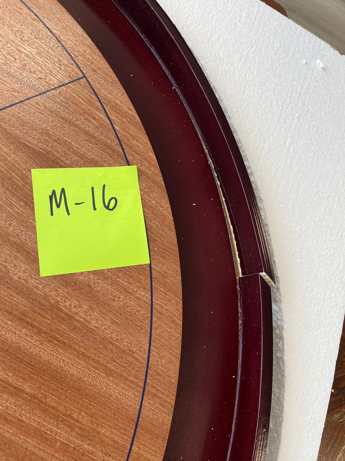 Imperfect/Returned Mahogany Tournament Edition Crokinole Board 2024 MDG-8314-M16