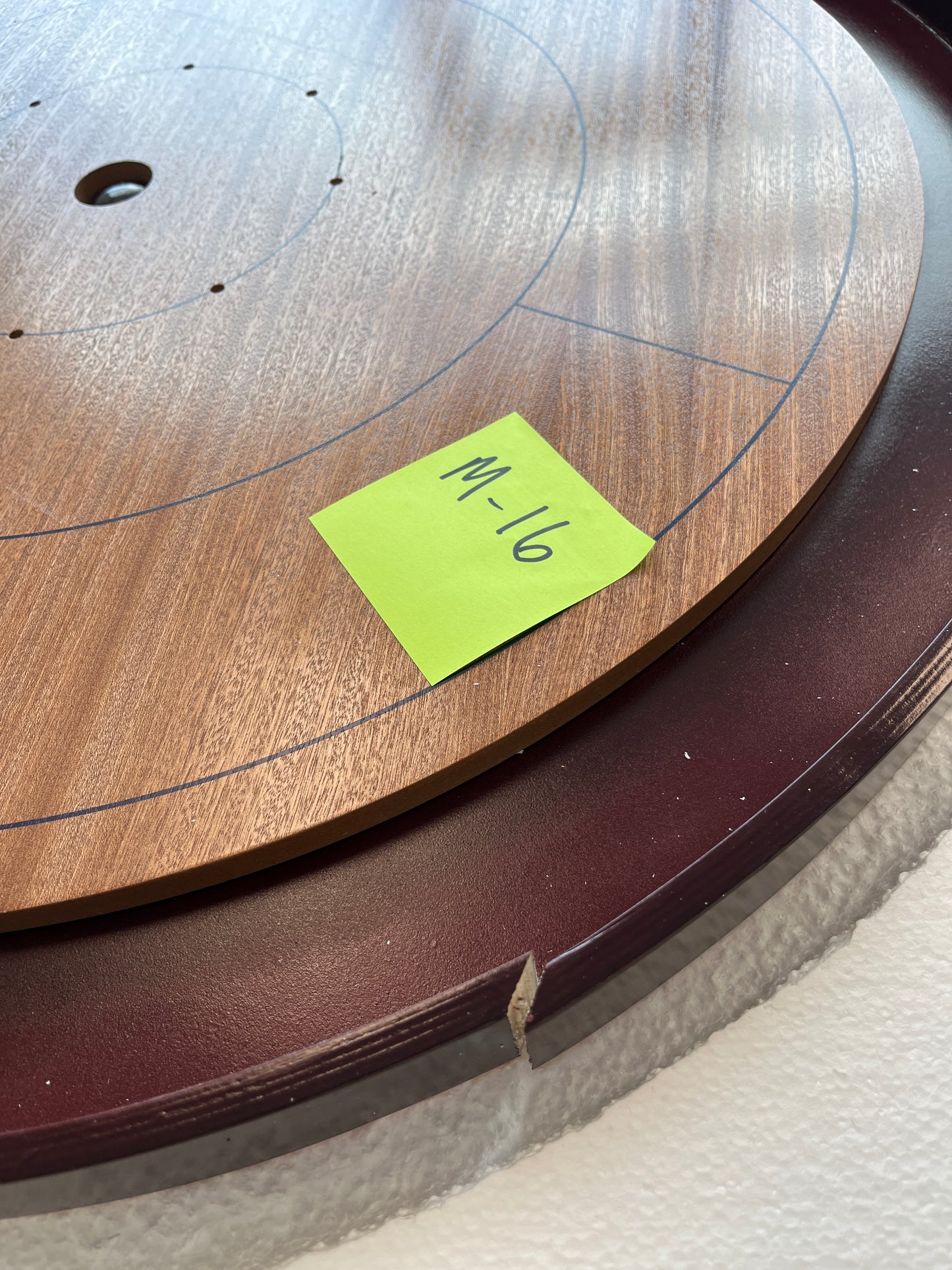Imperfect/Returned Mahogany Tournament Edition Crokinole Board 2024 MDG-8314-M16