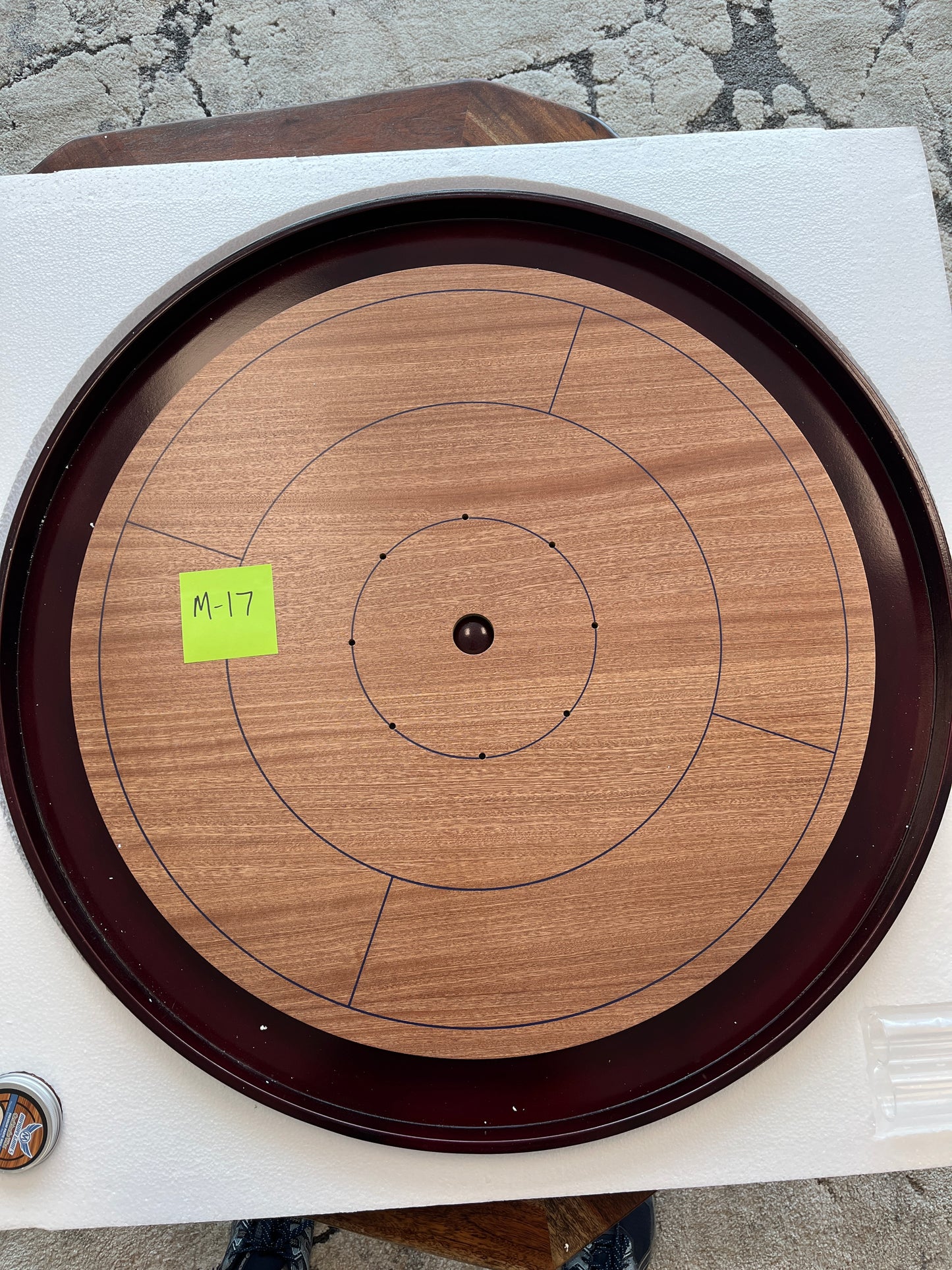 Imperfect/Returned Mahogany Tournament Edition Crokinole Board 2024 MDG-8314-M17