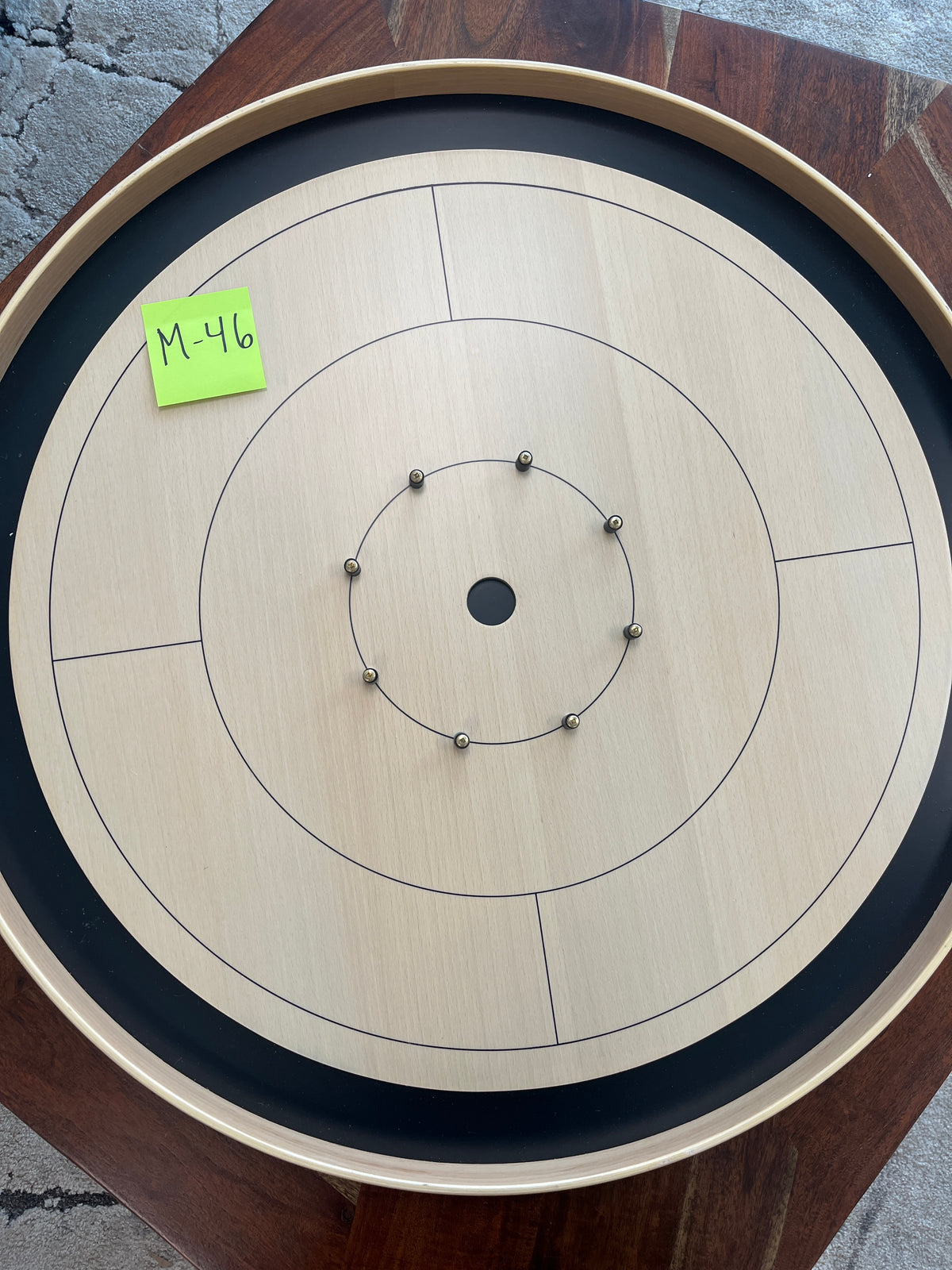 IMPERFECT/RETURNED: Beech ELITE Edition Crokinole Board Black Ditch MDG-8323-M46