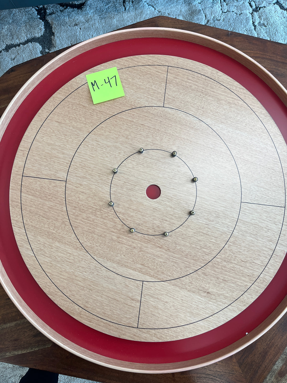 Imperfect/Returned Mahogany ELITE Edition Crokinole Board 2025 MDG-8322-M47