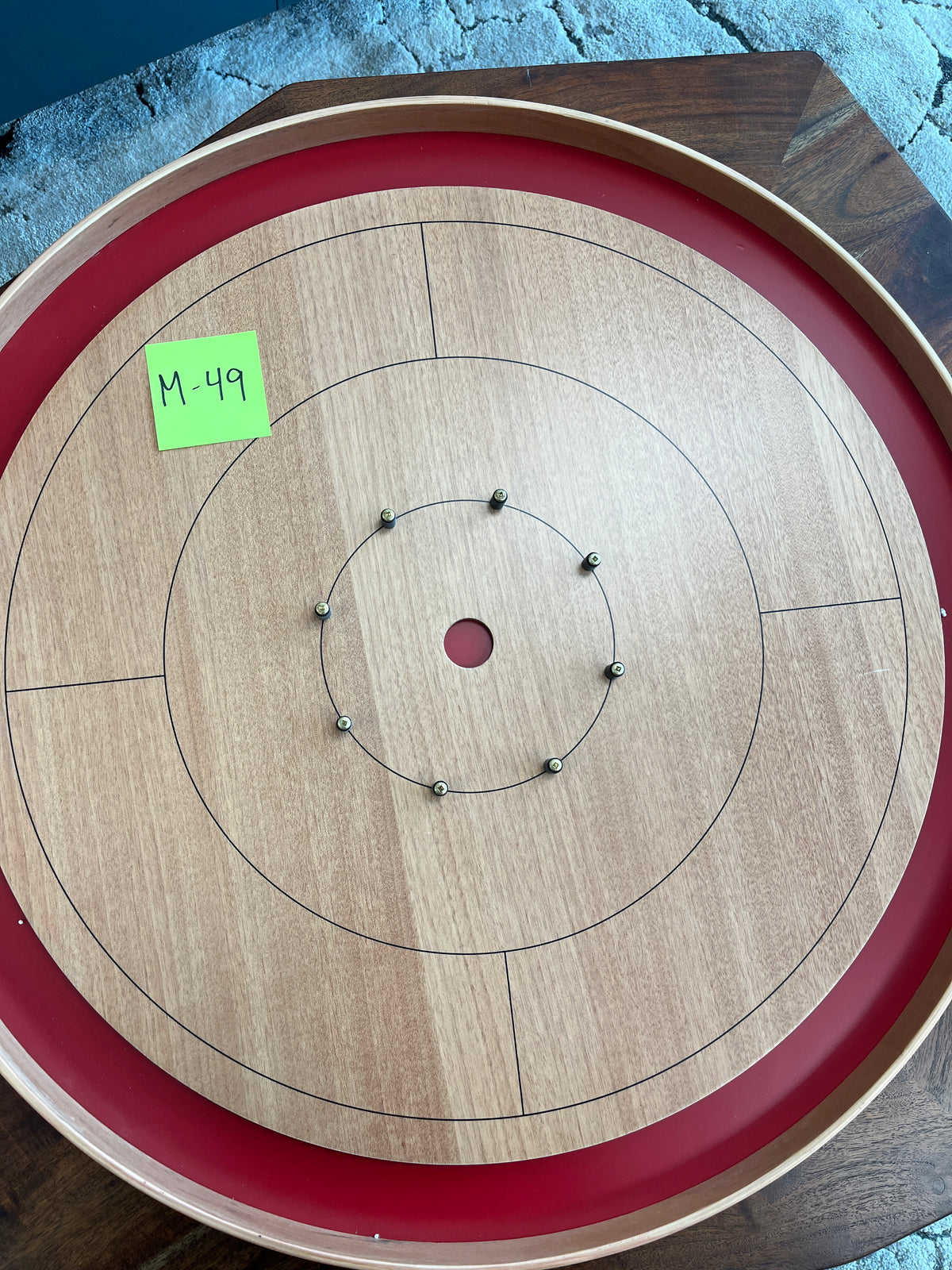Imperfect/Returned Mahogany ELITE Edition Crokinole Board 2025 MDG-8322-M49