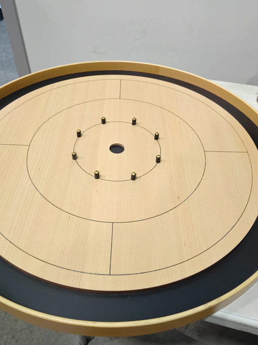 IMPERFECT/RETURNED: Beech ELITE Edition Crokinole Board Black Ditch + Black Bag MDG-8323-A-M62