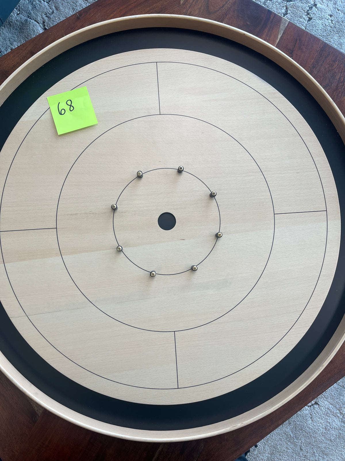 IMPERFECT/RETURNED: Beech ELITE Edition Crokinole Board Black Ditch MDG-8323-M68