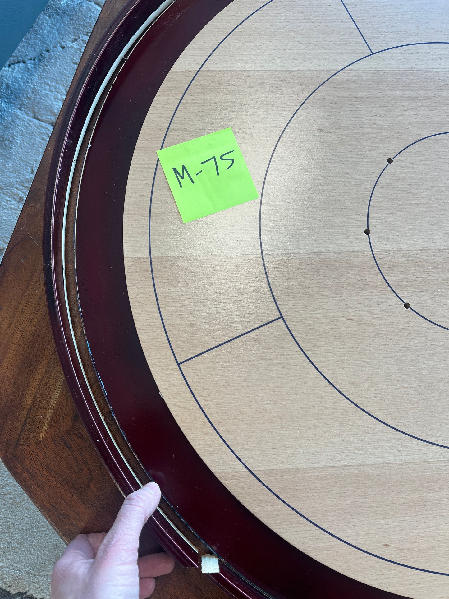 Imperfect/Returned Beech Tournament Edition Crokinole Board MDG-8315 M75