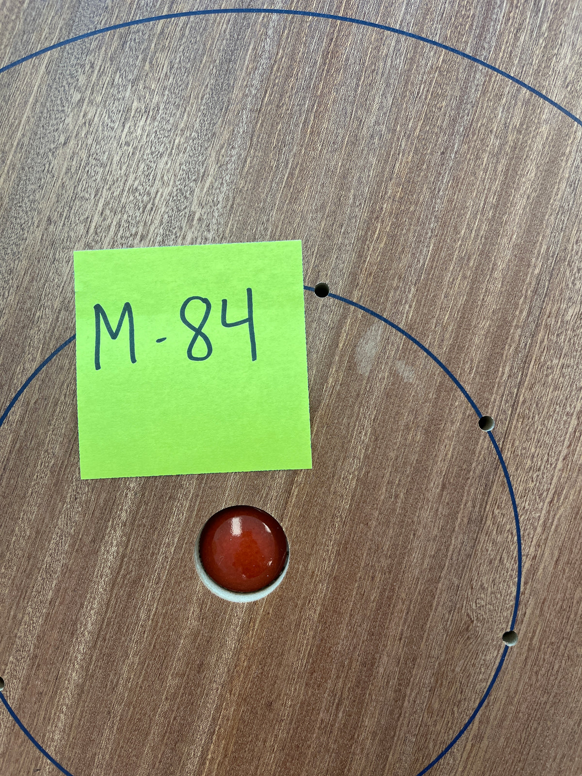 Imperfect/Returned Mahogany Tournament Edition Crokinole Board + Black Bag MDG-8314-A M84