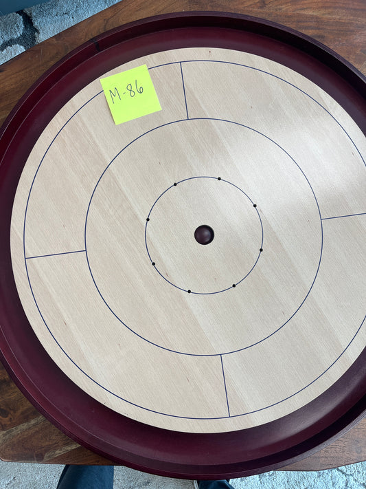 IMPERFECT/RETURNED: Beech Tournament Edition Crokinole Board + Black Carrying Case - MDG-8315-A M86