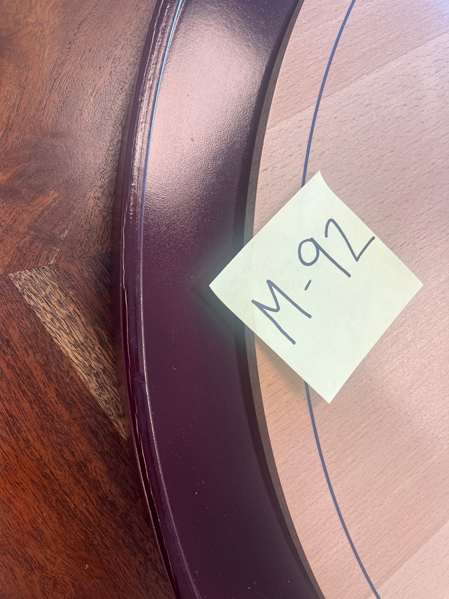 IMPERFECT/RETURNED: Beech Tournament Edition Crokinole Board + Black Carrying Case - MDG-8315-A M92