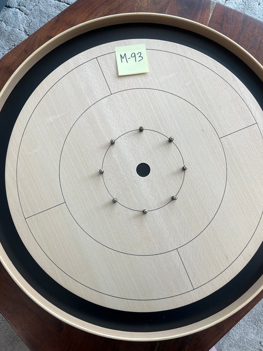IMPERFECT/RETURNED: Beech ELITE Edition Crokinole Board Black Ditch + Black Bag MDG-8323-A-M93