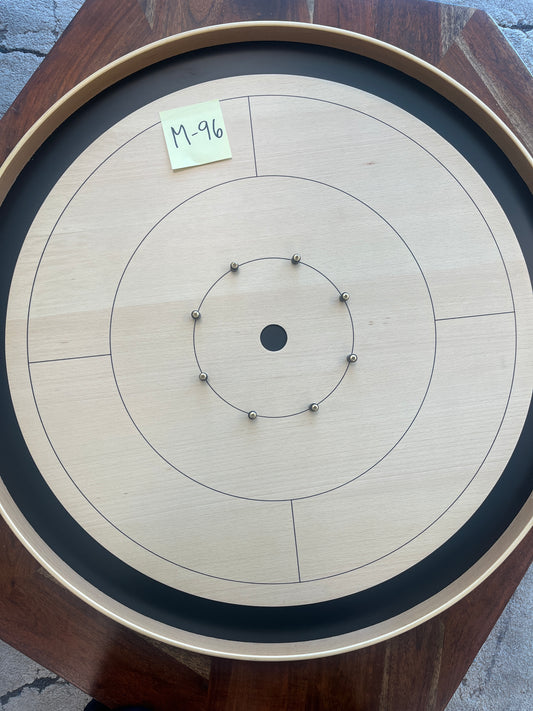 IMPERFECT/RETURNED: Beech ELITE Edition Crokinole Board Black Ditch + Black Bag MDG-8323-A-M96