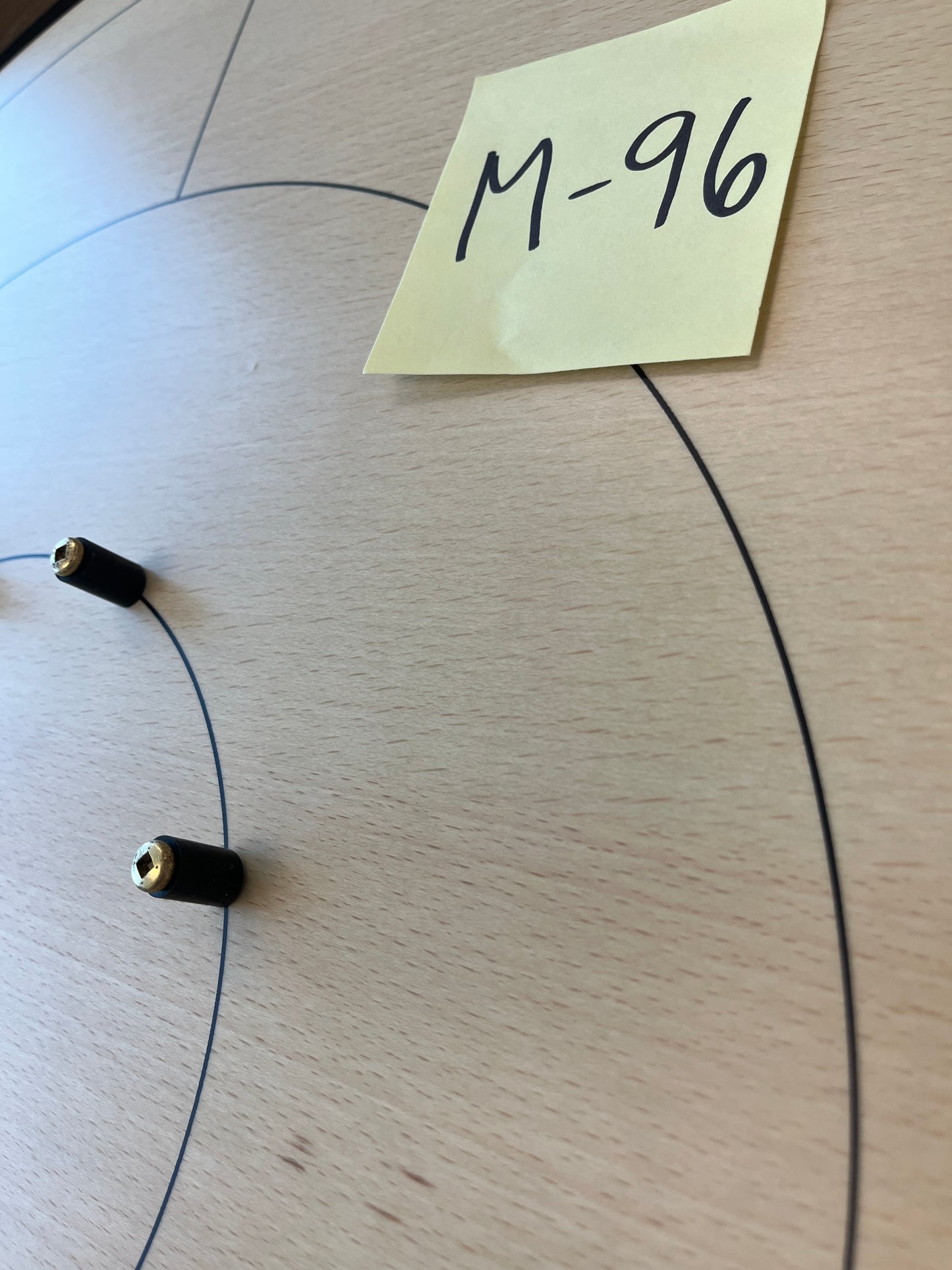 IMPERFECT/RETURNED: Beech ELITE Edition Crokinole Board Black Ditch + Black Bag MDG-8323-A-M96