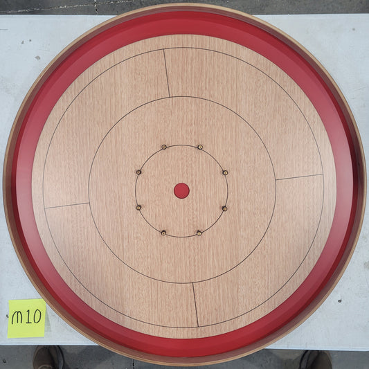 IMPERFECT/RETURNED: Mahogany ELITE Edition Crokinole Board (2025) Red Ditch MDG-8322-M10-Imperfect