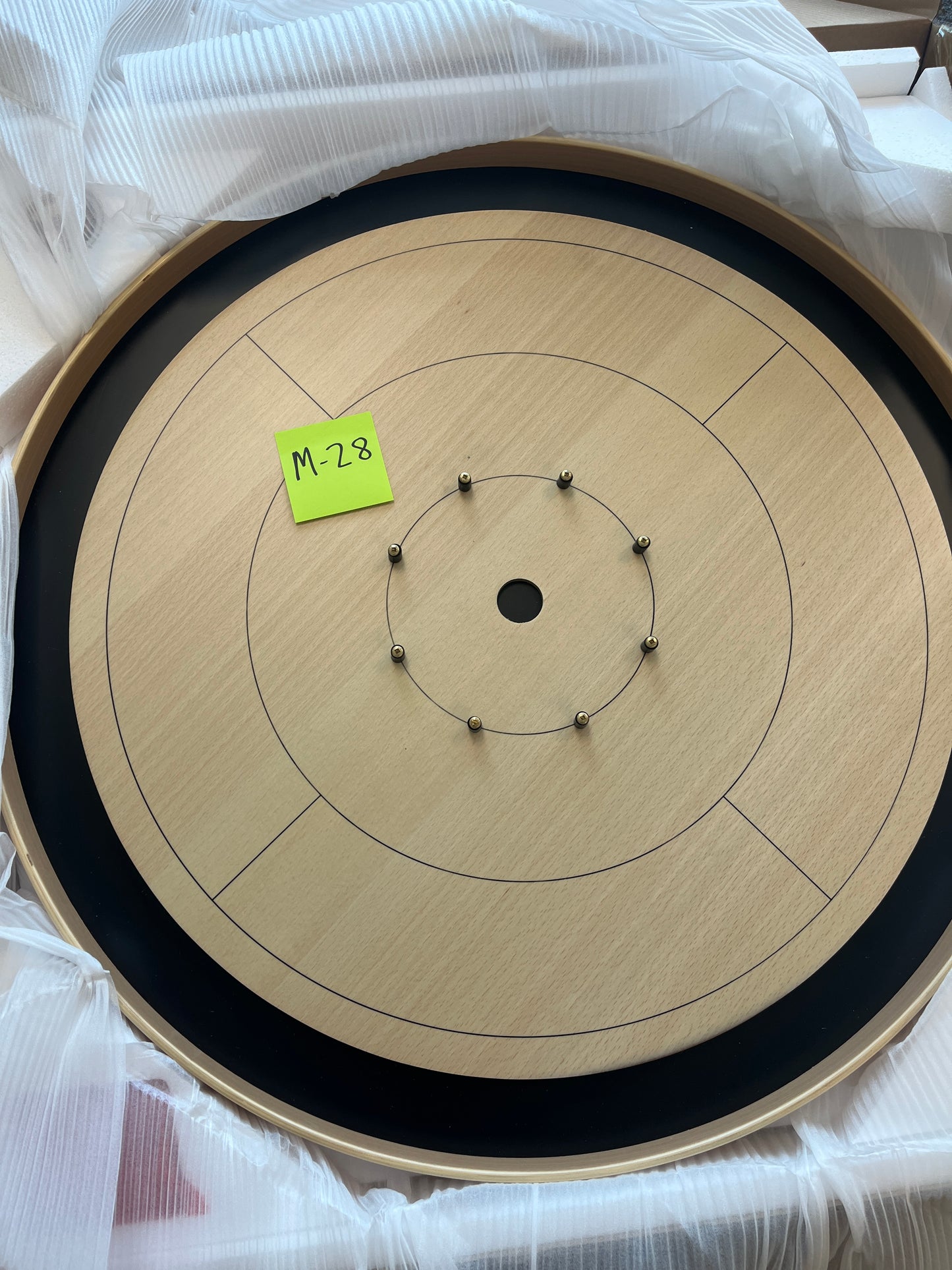 IMPERFECT/RETURNED: Beech ELITE Edition Crokinole Board Black Ditch MDG-8323-M28