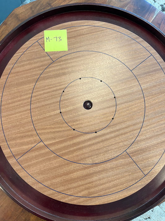 Imperfect/Returned Mahogany Tournament Edition Crokinole Board + Black Bag MDG-8314-A M73