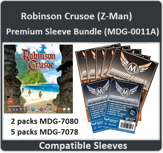 "Robinson Crusoe" (Z-Man Games) Compatible Card Sleeve Bundle