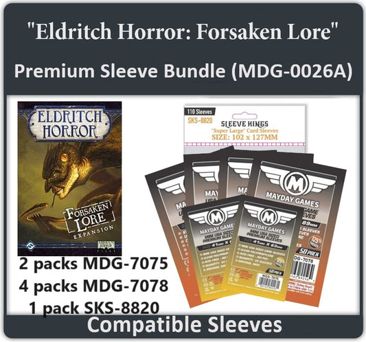 "Eldritch Horror: Forsaken Lore" Compatible Card Sleeve Bundle