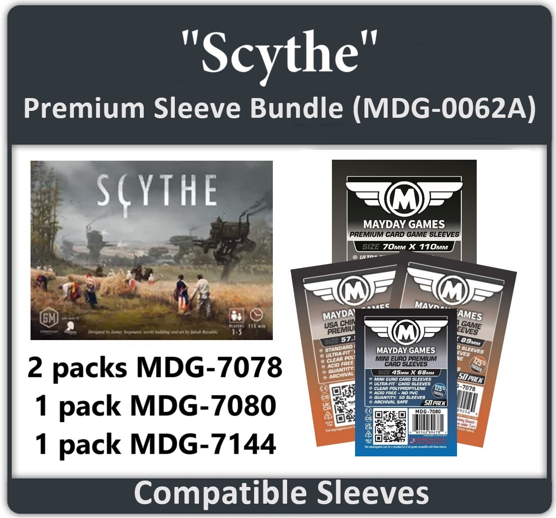 Scythe" Compatible Card Sleeve Bundle Mayday Games Scythe" Compatible Card Sleeve Bundle Mayday Games