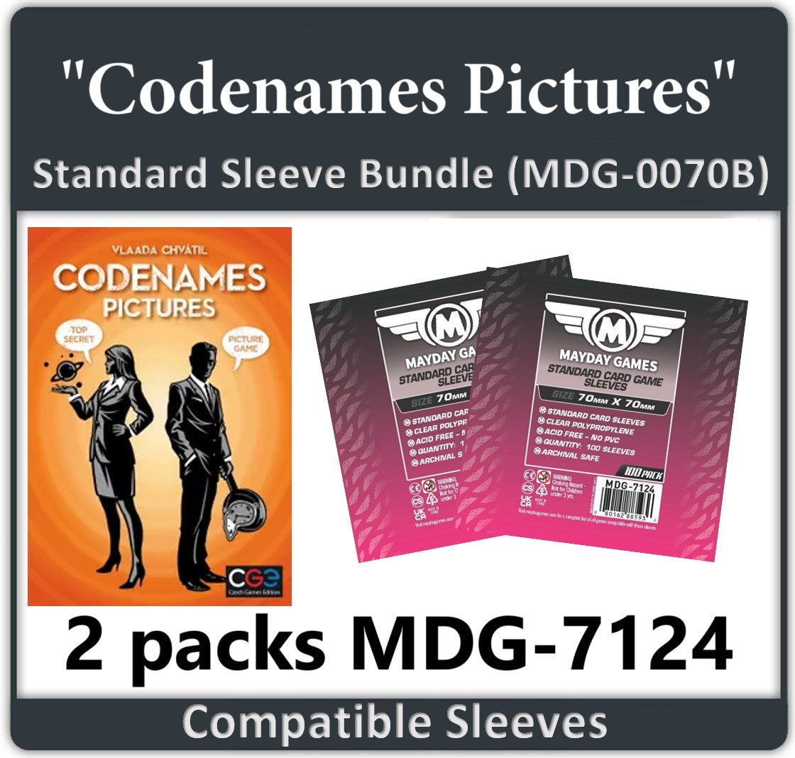 codenames card sleeves "Codenames: Pictures" Compatible Card Sleeve Bundle