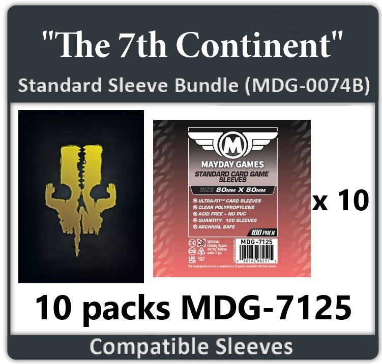 7th continent card sleeves 7th Continent All-In Compatible Sleeve Bundle (8815 X 21)