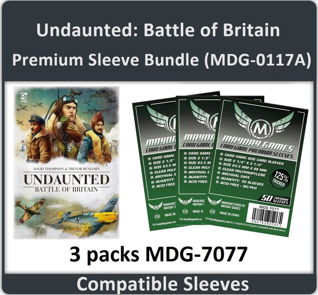 "Undaunted: Battle of Britain" Compatible Card Sleeve Bundle