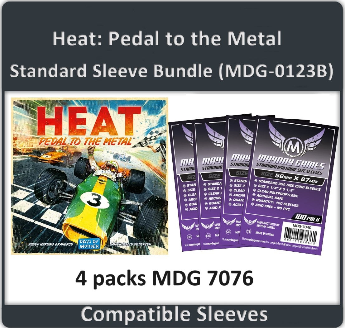 "Heat: Pedal to the Metal" Compatible Card Sleeve Bundle