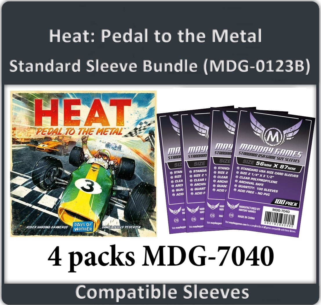 "Heat: Pedal to the Metal" Compatible Card Sleeve Bundle
