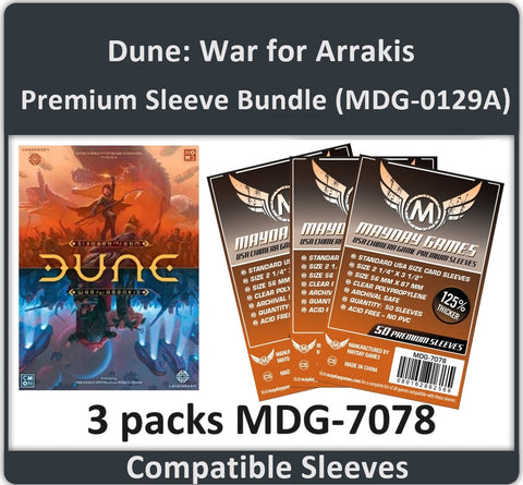 "Dune: War for Arrakis" Compatible Card Sleeve Bundle
