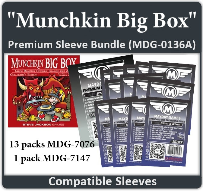 "Munchkin Big box" Compatible Card Sleeve Bundle