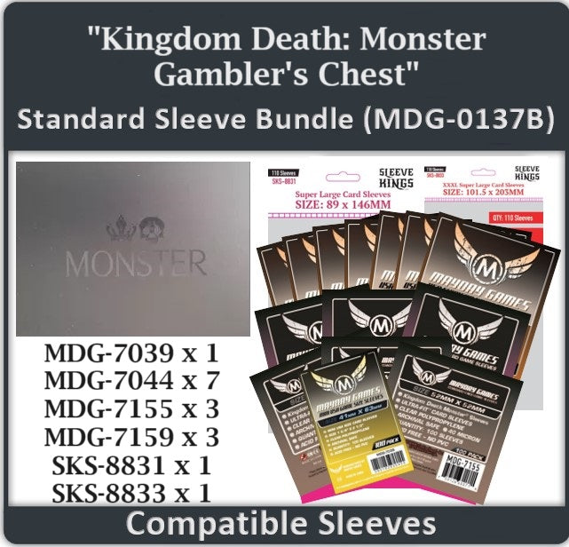 "Kingdom Death: Monster-Gambler's Chest" Card Sleeve Bundle